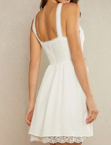 Rochie scurta SHEIN, alb