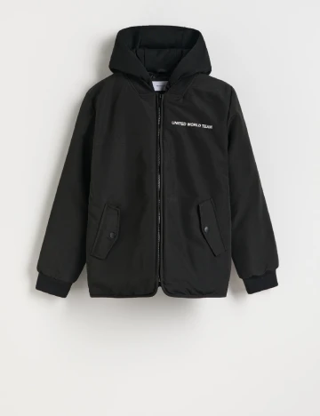 Geaca Reserved, negru Negru