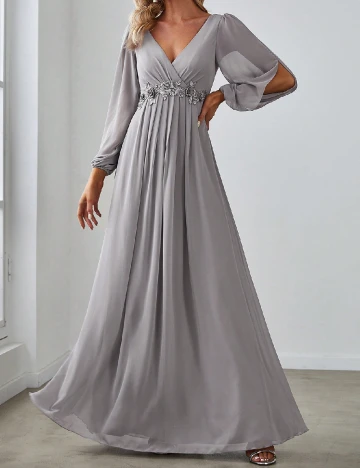 Rochie lunga Ever-Pretty, gri Gri