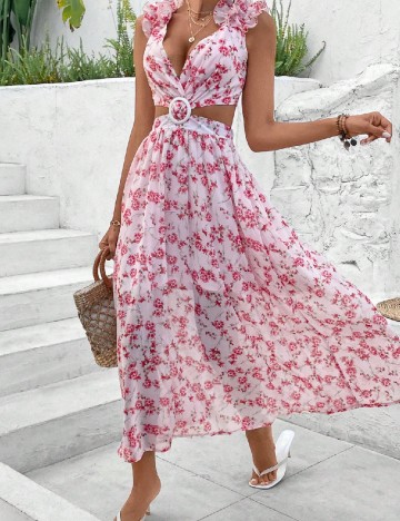 Rochie lunga SHEIN, roz