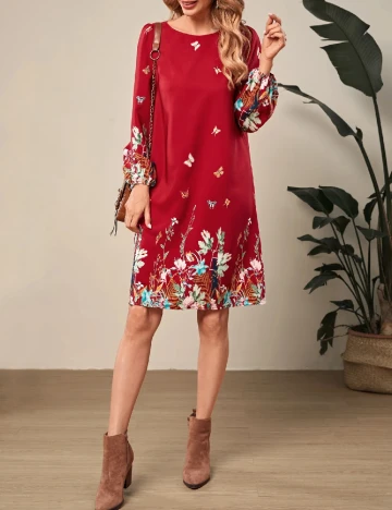 Rochie scurta SHEIN, rosu