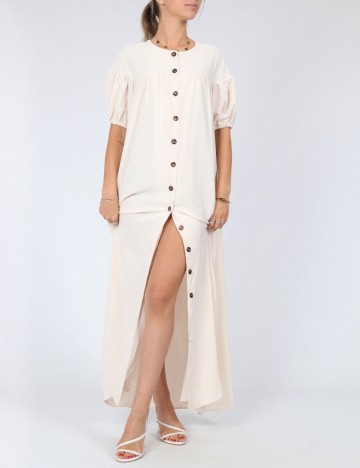 
						Rochie lunga SHEIN, ecru
