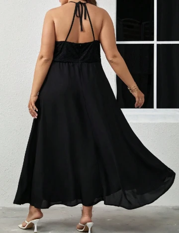 Rochie lunga SHEIN CURVE, negru Negru