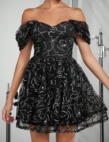 Rochie scurta SHEIN, negru Negru