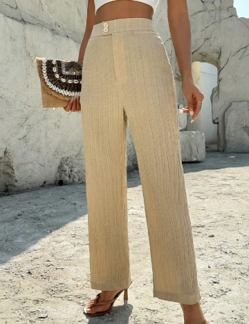 Pantaloni SHEIN, crem Crem