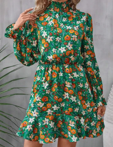 Rochie scurta SHEIN, verde