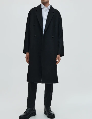 Palton Reserved, negru Negru