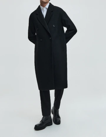 Palton Reserved, negru Negru