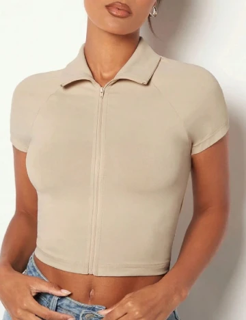 Top SHEIN, bej Crem