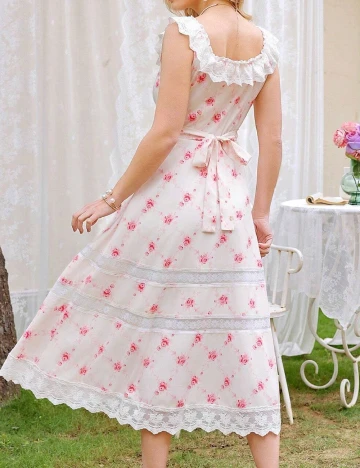 Rochie medie SHEIN, ecru Alb