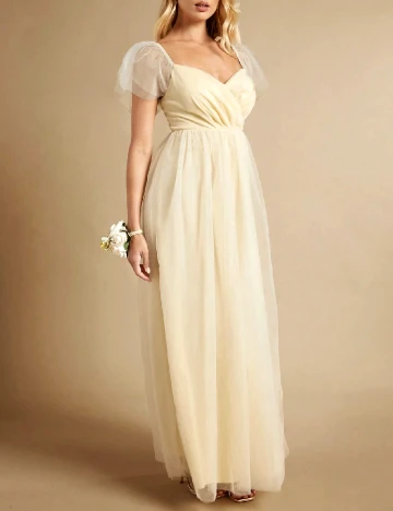 Rochie lunga SHEIN, galben deschis Galben