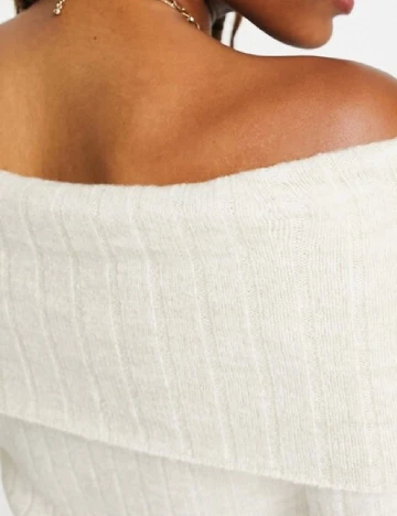 Rochie medie Miss Selfridge, ecru Alb