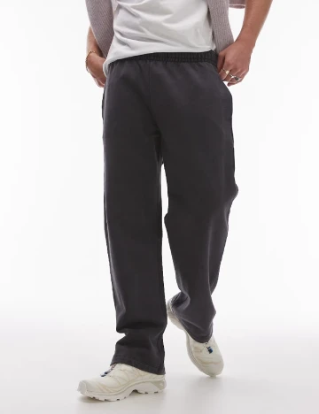 Pantaloni Topman, gri inchis Gri