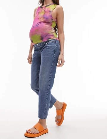 Blugi Top Shop Maternity, albastru