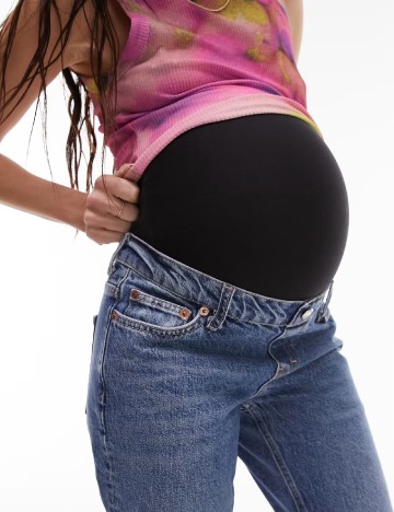 Blugi Top Shop Maternity, albastru