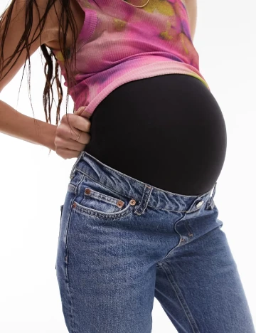 Blugi Top Shop Maternity, albastru