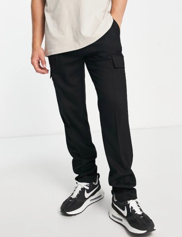 
						Pantaloni Topman, negru