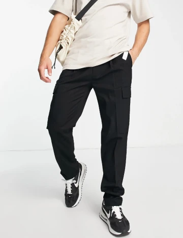 Pantaloni Topman, negru