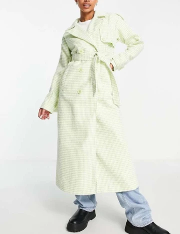 Palton Missguided, verde Verde