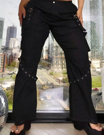 Blugi Labelrail x Holly Marston, negru Negru