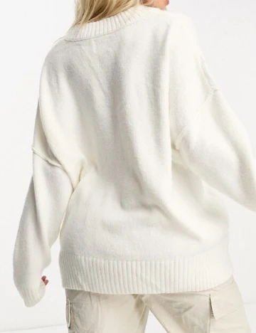 Pulover Asos Maternity, ecru Alb