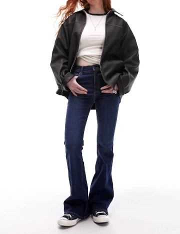 Blugi Top Shop, bleumarin Albastru