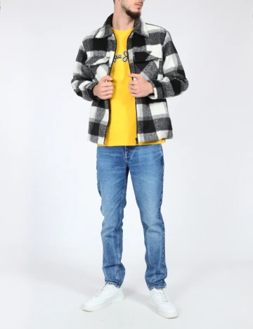 Jacheta Zara, alb/negru Alb