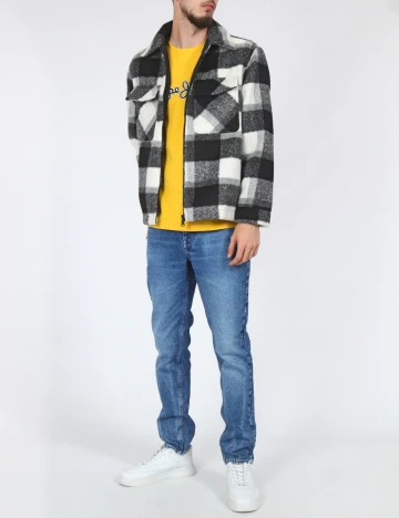 Jacheta Zara, alb/negru Alb