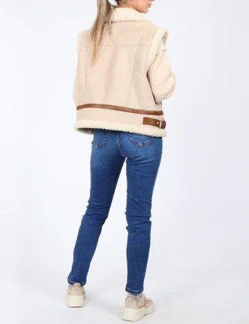 Vesta Vero Moda, crem Crem