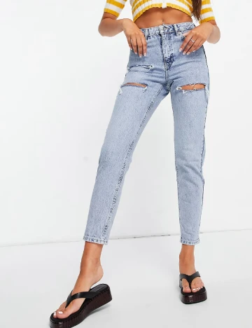 Blugi Top Shop, albastru Albastru