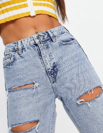 Blugi Top Shop, albastru Albastru