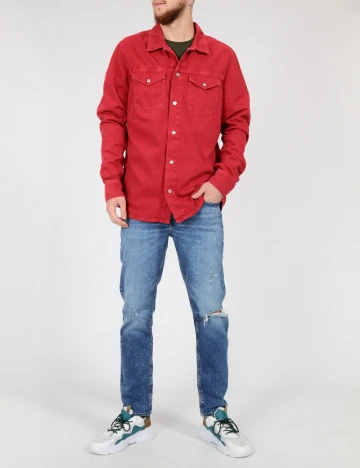 Camasa Pepe Jeans, rosu Rosu