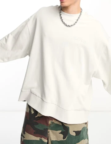 Bluza COLLUSION, ecru Alb