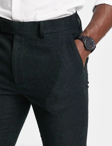 Pantaloni ASOS, verde inchis Verde