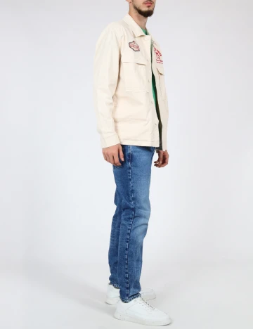 Jacheta Pepe Jeans, ecru Alb