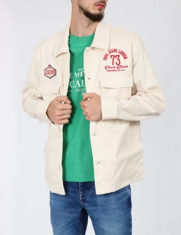 Jacheta Pepe Jeans, ecru Alb