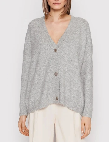 Cardigan Karen By Simonsen, gri Gri
