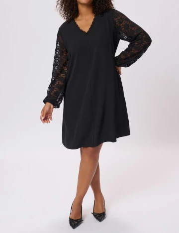 Rochie scurta Kaffe Curve, negru Negru