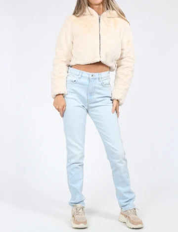Jacheta Zara, ecru Alb