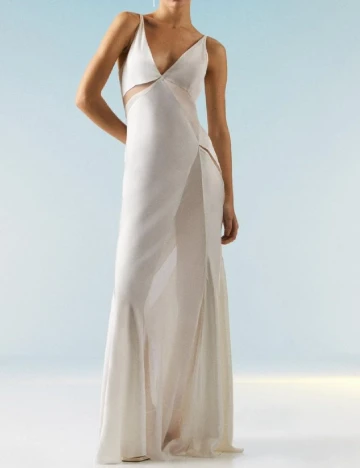 Rochie lunga Karen Millen, alb