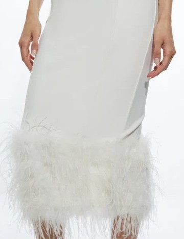 Rochie medie Karen Millen, alb