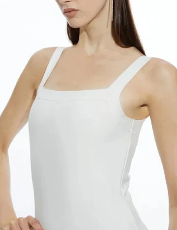 Rochie medie Karen Millen, alb