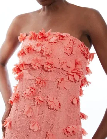 Rochie medie Karen Millen, corai Portocaliu