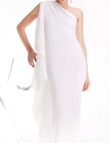 Rochie medie Karen Millen, alb Alb