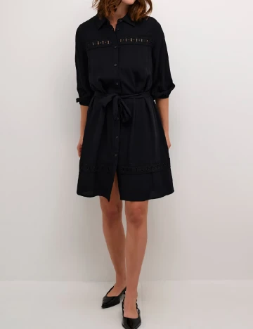 Rochie scurta Kaffe, negru Negru