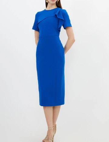 Rochie medie Karen Millen, albastru Albastru