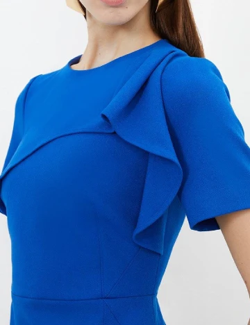 Rochie medie Karen Millen, albastru Albastru