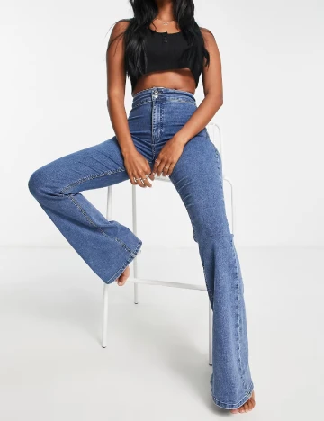 Blugi Top Shop, albastru Albastru