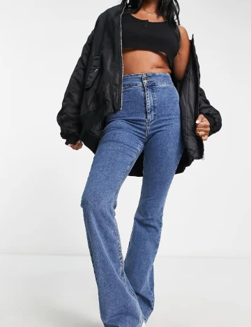 Blugi Top Shop, albastru Albastru