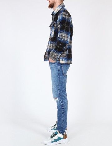 Jacheta Zara, albastru/negru